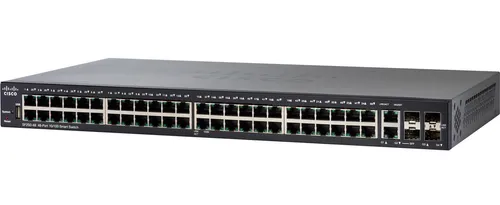 Cisco SF250-48 | Switch | 48x 100Mb/s, 2x 1Gb/s Combo(RJ45/SFP), gerenciado Ilość portów LAN48x [10/100M (RJ45)]
