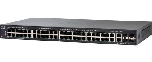 Cisco SF250-48 | Коммутатор | 48x 100Mb/s, 2x 1Gb/s Combo(RJ45/SFP), управляемый Ilość portów LAN48x [10/100M (RJ45)]
