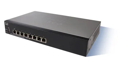 Cisco SF350-08 | Switch | 8x 100Mb/s, Managed Ilość portów LAN8x [10/100M (RJ45)]
