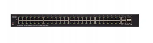 Cisco SG250X-48P | PoE-Schalter | 48x 1000Mb/s PoE/PoE+, 382W, 2x 10Gb/s, 2x SFP+, Verwaltet Ilość portów LAN2x [1/10G (RJ45)]
