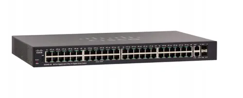 Cisco SG250X-48 | Switch | 48x 1000Mb/s, 2x 10Gb/s, 2x SFP+, Yönetilen Ilość portów LAN48x [10/100/1000M (RJ45)]
