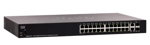 Cisco SG250X-24P | PoE Коммутатор | 24x 1000Mb/s PoE/PoE+, 195W, 2x 10Gb/s, 2x SFP+, управляемый Ilość portów LAN24x [10/100/1000M (RJ45)]
