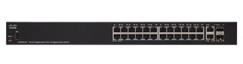 Cisco SG250X-24 | Switch | 24x 1000Mb/s, 2x 10Gb/s, 2x SFP+, Managed Ilość portów LAN2x [1/10G (RJ45)]
