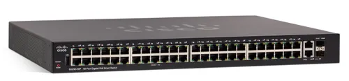 Cisco SG250-50P | PoE Switch | 48x 1000Mb/s PoE/PoE+, 2x 1Gb/s Combo, PoE 375W, gerenciado Ilość portów LAN48x [10/100/1000M (RJ45)]
