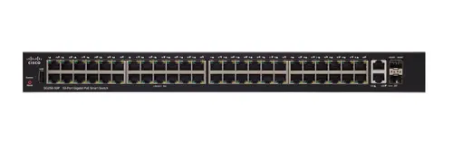 Cisco SG250-50P | Switch PoE | 48x 1000Mb/s PoE/PoE+, 2x 1Gb/s Combo, PoE 375W, řízený Ilość portów LAN2x [1G Combo (RJ45/SFP)]

