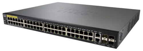 Cisco SF350-48MP | Switch | 48x 100Mb/s Max PoE, 740W, 2x Combo(RJ45/SFP) + 2x SFP, Řízený Ilość portów LAN2x [1G Combo (RJ45/SFP)]
