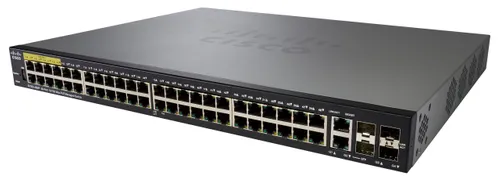 Cisco SF350-48MP | Switch | 48x 100Mb/s Max PoE, 740W, 2x Combo(RJ45/SFP) + 2x SFP, Yönetilen Ilość portów LAN2x [1G Combo (RJ45/SFP)]
