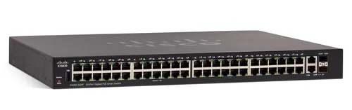 Cisco SG250-50HP | Switch PoE | 48x 1000Mb/s PoE/PoE+, 2x 1Gb/s Combo, PoE 192W, Zarządzalny Ilość portów LAN48x [10/100/1000M (RJ45)]
