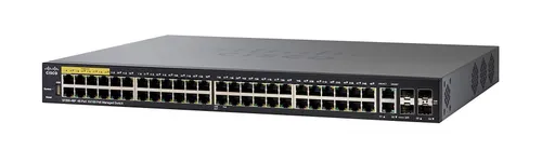 Cisco SF350-48P | Switch | 48x 100Mb/s PoE, 382W, 2x Combo(RJ45/SFP) + 2x SFP, gerenciado Ilość portów LAN48x [10/100M (RJ45)]
