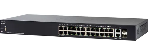 Cisco SG250-26 | Schalter | 24x 1000Mb/s, 2x 1Gb/s Combo, verwaltet Ilość portów LAN24x [10/100/1000M (RJ45)]
