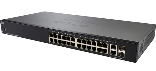 Cisco SG250-26 | Switch | 24x 1000Mb/s, 2x 1Gb/s Combo, gestionado Ilość portów LAN2x [1G Combo (RJ45/SFP)]
