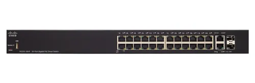 Cisco SG250-26HP | Switch PoE | 24x 1000Mb/s PoE/PoE+, 2x 1Gb/s Combo, PoE 100W, Zarządzalny Ilość portów LAN2x [1G Combo (RJ45/SFP)]
