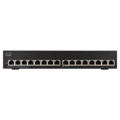 Cisco SG110-16 | Switch | 16x 1000Mb/s, Kryt Rack - Oficiální partner Ilość portów WANNie dotyczy