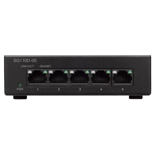 Cisco SG110D-05 | Switch | 5x 1000Mb/s, Obudowa Desktop Ilość portów WANNie dotyczy
