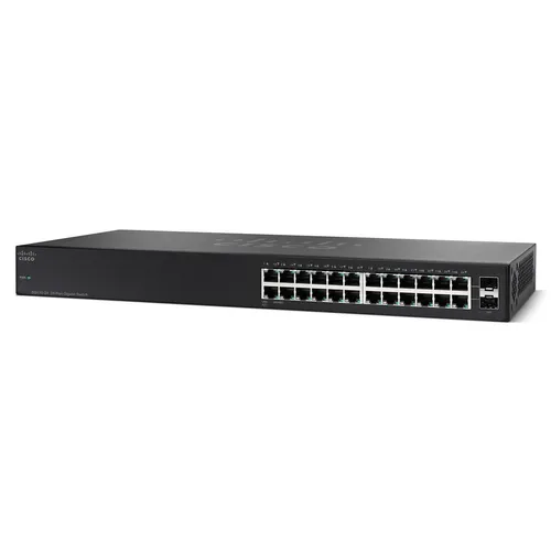 Cisco SG110-24 | Switch | 24x 1000Mb/s, Kryt Rack Ilość portów LAN24x [10/100/1000M (RJ45)]
