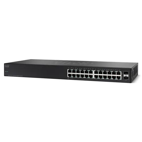 Cisco SG110-24 | Switch | 24x 1000Mb/s, montagem em rack Ilość portów LAN24x [10/100/1000M (RJ45)]
