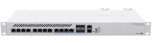 MikroTik CRS312-4C+8XG-RM | Switch | 12x RJ45 10 Gigabit, 4x SFP+ Ilość portów LAN12x [1/10G (RJ45)]
