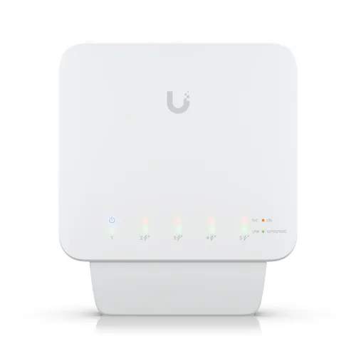Ubiquiti USW-FLEX | Switch | UniFi, 5x RJ45 1000Mb/s, 1x PoE In, 4x PoE Out, 46W Ilość portów LAN5x [10/100/1000M (RJ45)]
