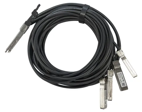MikroTik Q+BC0003-S+ | DAC QSFP+ Cable | 40Gb/s to 4x 10Gb/s SFP+, 3m Dystans transmisji3m