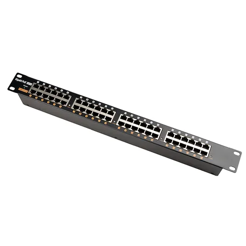 Extralink 24 Portový  | Gigabit PoE Injector | 24x 1000Mb/s RJ45, Kryt Rack Prędkość transmisji danychGigabit Ethernet