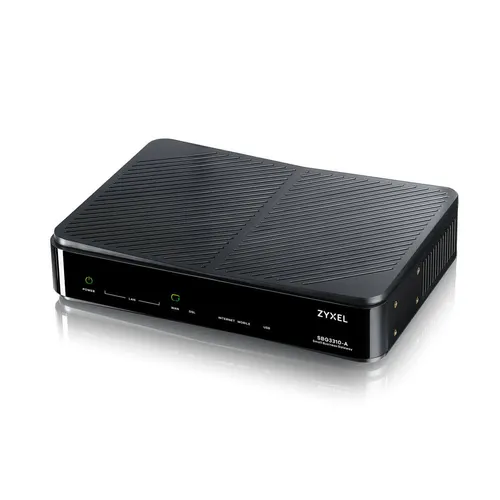 Zyxel SBG3310 | brána prostÄ™powa | Small Business Gateway, 5x RJ45 1000Mb/s, 1x RJ11, 2x USB Ilość portów LAN4x [10/100/1000M (RJ45)]
