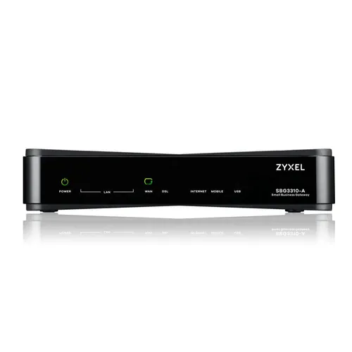 Zyxel SBG3310 | brána prostÄ™powa | Small Business Gateway, 5x RJ45 1000Mb/s, 1x RJ11, 2x USB Ilość portów WAN1x 10/100/1000BaseTX (RJ45)