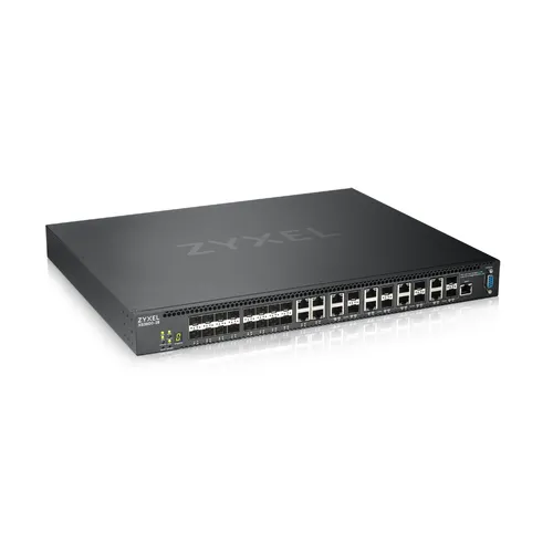 Zyxel XS3800-28 | Switch | 4x RJ45 10Gb/s, 8x RJ45/SFP 10Gb/s Combo, 16x SFP+, Řízený Ilość portów LAN4x [1/10G (RJ45)]
