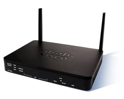Cisco RV160W | WiFi роутер | 4x RJ45 1000Mb/s, 1x SFP, VPN, Межсетевой экран Dopuszczalna wilgotność względna5 - 90