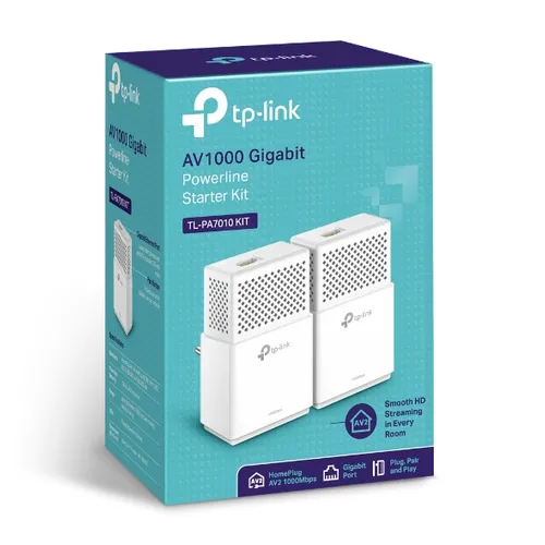 TP-Link TL-PA7010 KIT | Sada gigabitových síťových vysílačů| Powerline, RJ45 1000Mb/s CertyfikatyCE