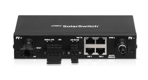 Ubiquiti SM-SW-40 | Switch | Sunmax SolarSwitch, 4x RJ45 100Mb/s PoE Ilość portów LAN4x [10/100M (RJ45)]
