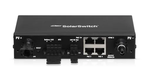 Ubiquiti SM-SW-40 | Switch | Sunmax SolarSwitch, 4x RJ45 100Mb/s PoE Ilość portów LAN4x [10/100M (RJ45)]
