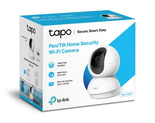 TP-Link Tapo C200 | Домашняя WiFi-камера безопасности | 1080p 15 кадров в секунду CertyfikatyFCC, IC, CE, NCC