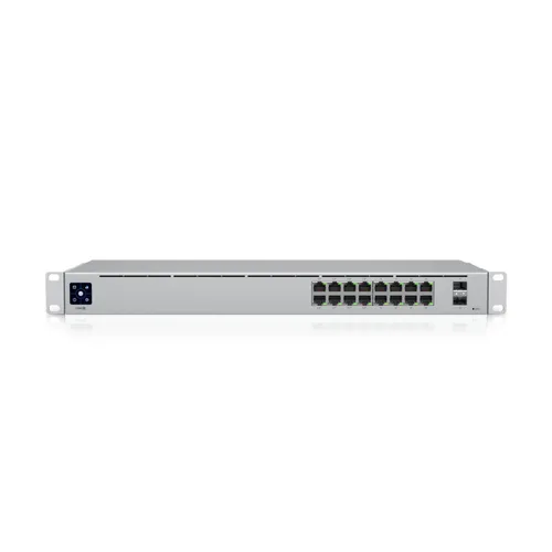 Ubiquiti USW-16-POE Anahtar, UniFi, 16x RJ45 1000Mb/s, 8x PoE+, 2x SFP Ilość portów LAN16x [10/100/1000M (RJ45)]
