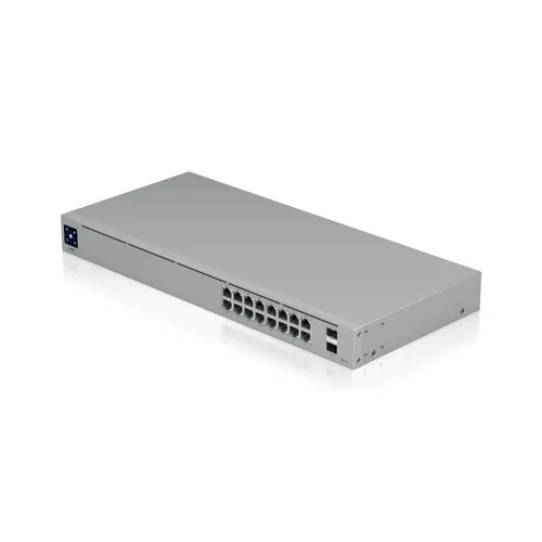 Ubiquiti USW-16-POE Anahtar, UniFi, 16x RJ45 1000Mb/s, 8x PoE+, 2x SFP Ilość portów PoE8x [802.3af/at (1G)]
