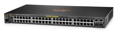 Aruba 2530 48 PoE+ | Switch | 48x RJ45 100Mb/s, PoE+, 2x RJ45 1000Mb/s, 2x SFP Ilość portów PoE48x [802.3af/at (100M)]
