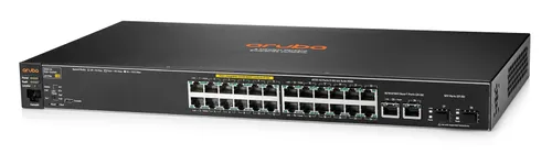 Aruba 2530 24 PoE+ | Schalter | 24x RJ45 100Mb/s, PoE+, 2x RJ45 1000Mb/s, 2x SFP Ilość portów PoE24x [802.3af/at (100M)]
