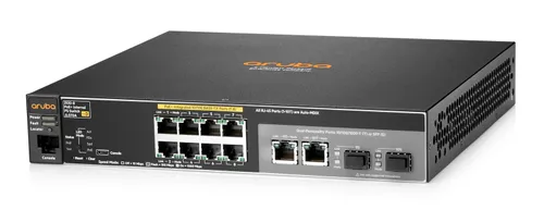 Aruba 2530 8 PoE+ PS | Switch | 8x RJ45 100Mb/s, PoE+ Ilość portów PoE8x [802.3af/at (100M)]
