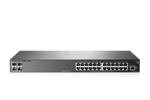 Aruba 2540 24G 4SFP+ | Switch | 24x RJ45 1000 Mb/s, 4x SFP+ Ilość portów LAN24x [10/100/1000M (RJ45)]
