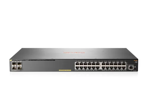 Aruba 2540 24G PoE+ 4SFP+ CM | Switch | 24x RJ45 1000 Mb/s PoE+, 4x SFP+, Central DE GERENCIAMENTO Ilość portów LAN24x [10/100/1000M (RJ45)]
