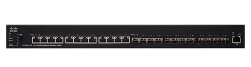 Cisco SX550X-24FT | Switch | 12x 10Gigabit RJ45, 12x 10Gigabit SFP+, Stackovatelný Ilość portów LAN12x [1/10G (RJ45)]
