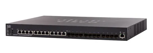 Cisco SX550X-24FT | Schalter | 12x 10Gigabit RJ45, 12x 10Gigabit SFP+, stapelbar Ilość portów LAN12x [1/10G (RJ45)]
