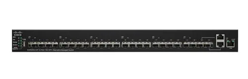 Cisco SG550XG-24F | Switch | 22x SFP+, 2x 10G Combo(RJ45/SFP+), Empilhavel Ilość portów LAN2x [10G Combo (RJ45/SFP+)]
