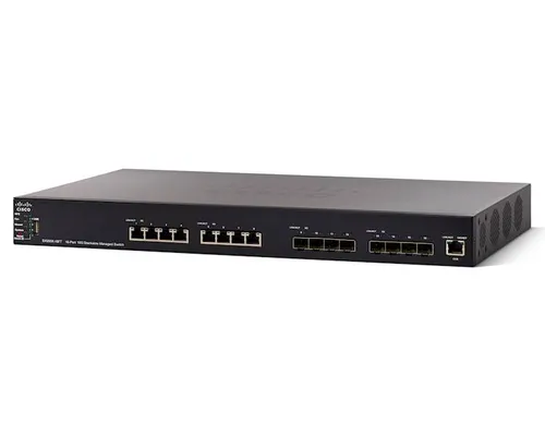 Cisco SX550X-16FT | Switch | 8x 10Gigabit Ethernet, 8x SFP+, Stackable Ilość portów LAN8x [1/10G (RJ45)]
