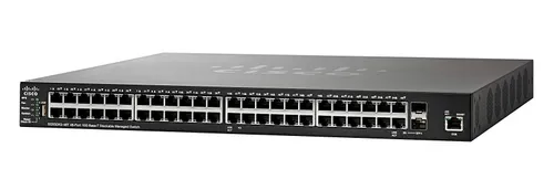 Cisco SG550XG-48T | Switch | 46x 10G RJ45, 2x 10G Combo(RJ45/SFP+), Stackable Ilość portów LAN46x [1/10G (RJ45)]
