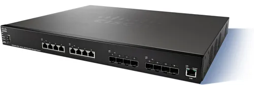Cisco SG550XG-8F8T | Switch | 8x 10Gigabit Ethernet, 8x 10G SFP+, istiflenebilir Ilość portów LAN12x [1/10G (RJ45)]
