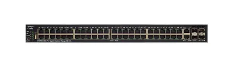 Cisco SG550X-48P | Switch | 48x Gigabit RJ45 PoE, 2x 10G Combo(RJ45/SFP+), 2x SFP+, 382W PoE, Stakowalny Ilość portów LAN2x [10G Combo (RJ45/SFP+)]
