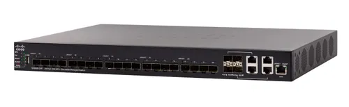 Cisco SX550X-24F | Switch | 20x 10G SFP+, 4x 10G Combo(RJ45/SFP+), Stakowalny Ilość portów LAN20x [10G (SFP+)]
