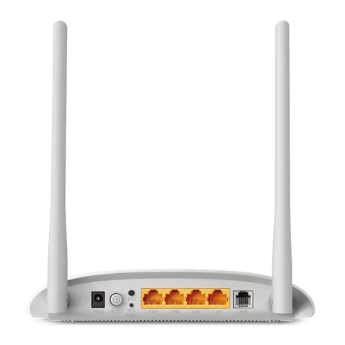 TP-Link TD-W8961N WiFi Yönlendirici, N300, ADSL2+, 4x RJ45 100Mb/s, 1x RJ11 Standardy sieci bezprzewodowejIEEE 802.11b