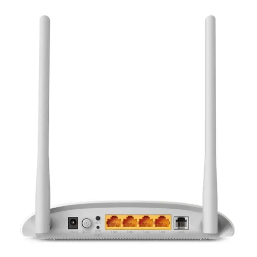 TP-Link TD-W8961N | Wi-Fi Yönlendirici | N300, ADSL2+, 4x RJ45 100Mb/sn, 1x RJ11 Standardy sieci bezprzewodowejIEEE 802.11b