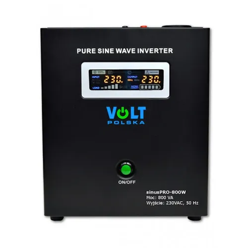 VOLT SINUS PRO UPS 800E 12V 10A Černý | Zdroj nepřerušovaného napájení | 800W 0